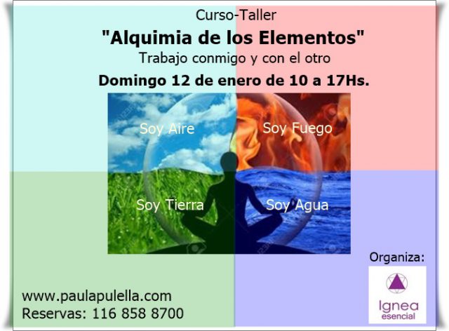 Curso – Taller Alquímia De Los Elementos – Ignea Esencial