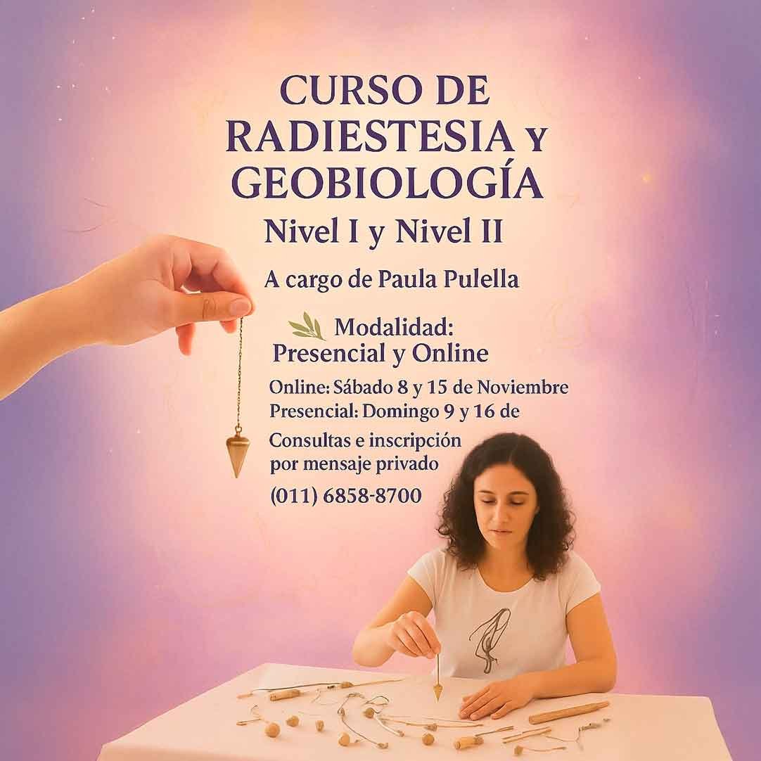 CURSO RADIESTESIA y GEOBIOLOGÍA NIVELES I y II